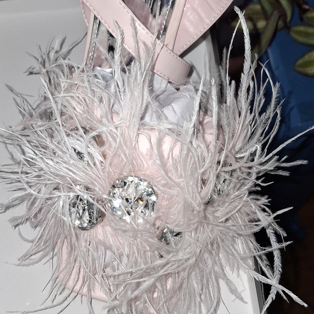 Ostrich Feather Sandals